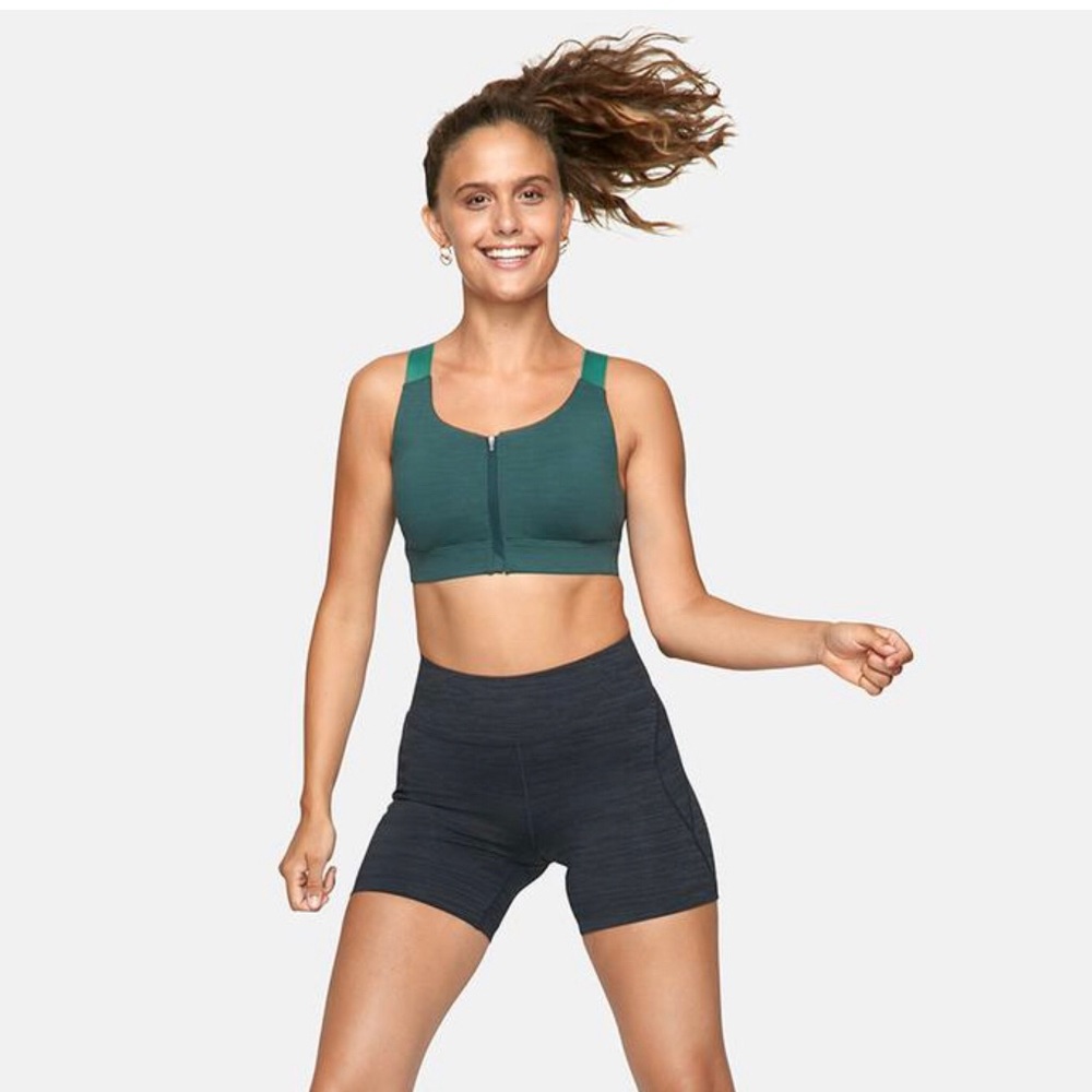 Outdoor Voices TechSweat Zip Bra NWT